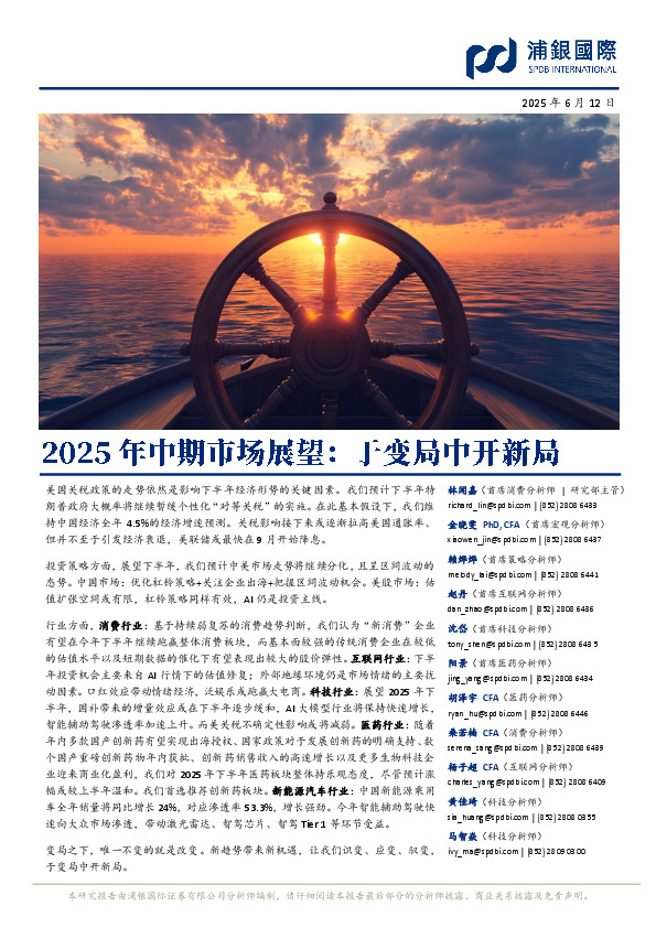 2025年中期市场展望：于变局中开新局