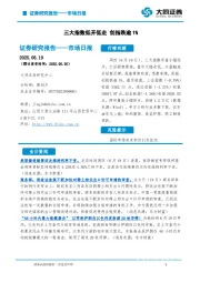 市场日报：三大指数低开低走创指跌逾1%