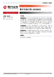 粤开市场日报