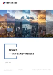 2025年大类资产中期投资展望：驭变谋势