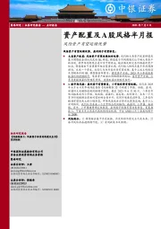 资产配置及A股风格半月报：风险资产有望延续优势