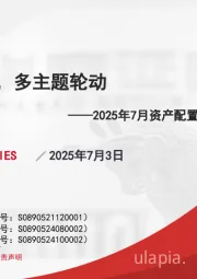 2025年7月资产配置报告：高股息搭台，多主题轮动