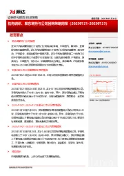 机构调研、股东增持与公司回购策略周报