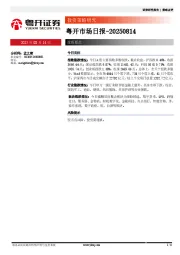 粤开市场日报