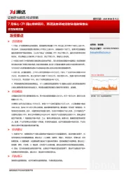 宏观策略周报：7月核心CPI同比持续回升，两项消费领域贷款贴息政策推出
