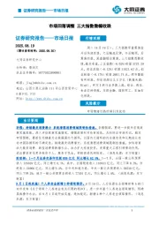 市场日报：市场回落调整 三大指数微幅收跌