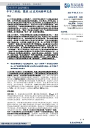 策略周评:牛市二阶段:聚焦AI应用的赔率交易