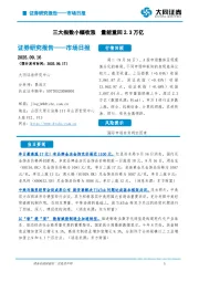 市场日报：三大指数小幅收涨 量能重回2.3万亿