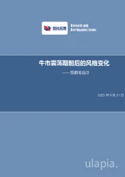 策略周报：牛市震荡期前后的风格变化