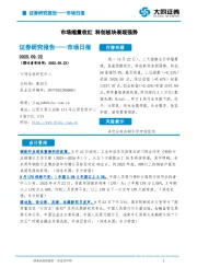 市场日报：市场缩量收红 科创板块表现强势