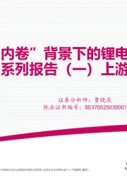 “反内卷”背景下的锂电行业债券梳理系列报告（一）：上游锂、钴产业篇