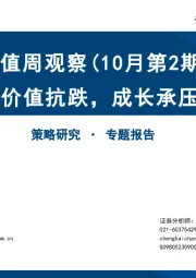 估值周观察（10月第2期）：价值抗跌，成长承压
