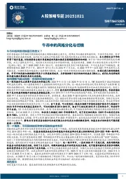 A股策略专题：牛市中的风格分化与切换
