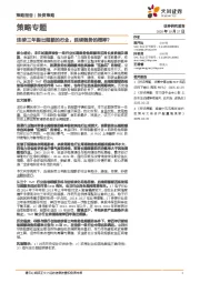 策略专题：连续三年跑出超额的行业，延续强势的概率？