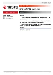 粤开市场日报